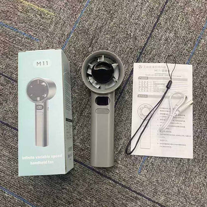 Portable Powerful 120-Speed Handheld Mini Fan - USB Charging with LED Display, Perfect