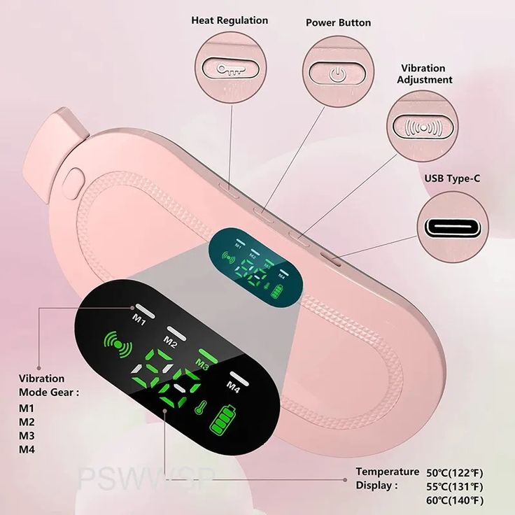 🌸 Period Pain Relief Heating Belt – Portable Heat Pad for Women