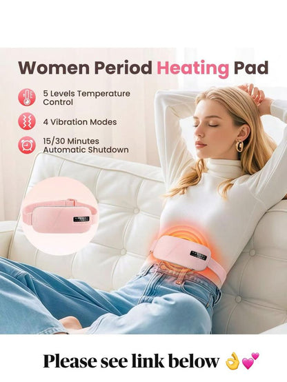 🌸 Period Pain Relief Heating Belt – Portable Heat Pad for Women