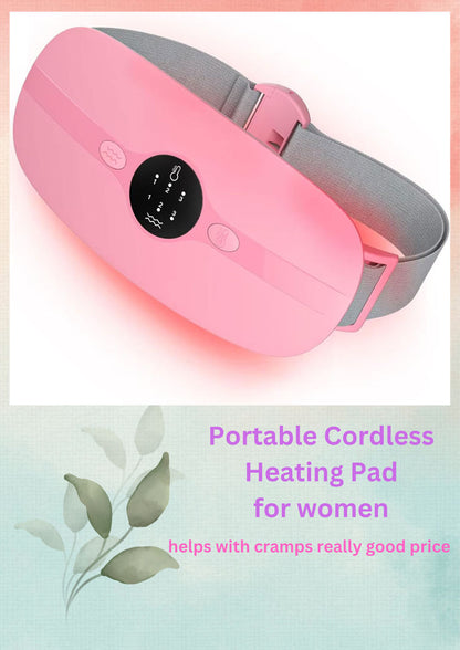 🌸 Period Pain Relief Heating Belt – Portable Heat Pad for Women