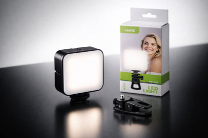 LED Mini Video Light – Portable Clip Light for Mobile & Camera  Upgrade your photos & videos with perfect lighting anytime, anywhere.